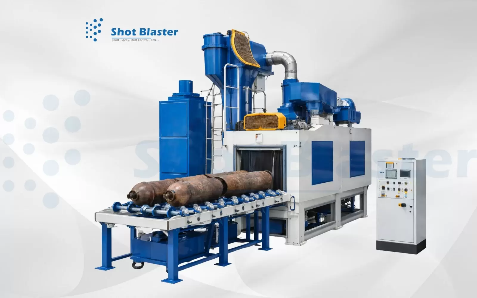 Cylinder Shot Blasting Machine